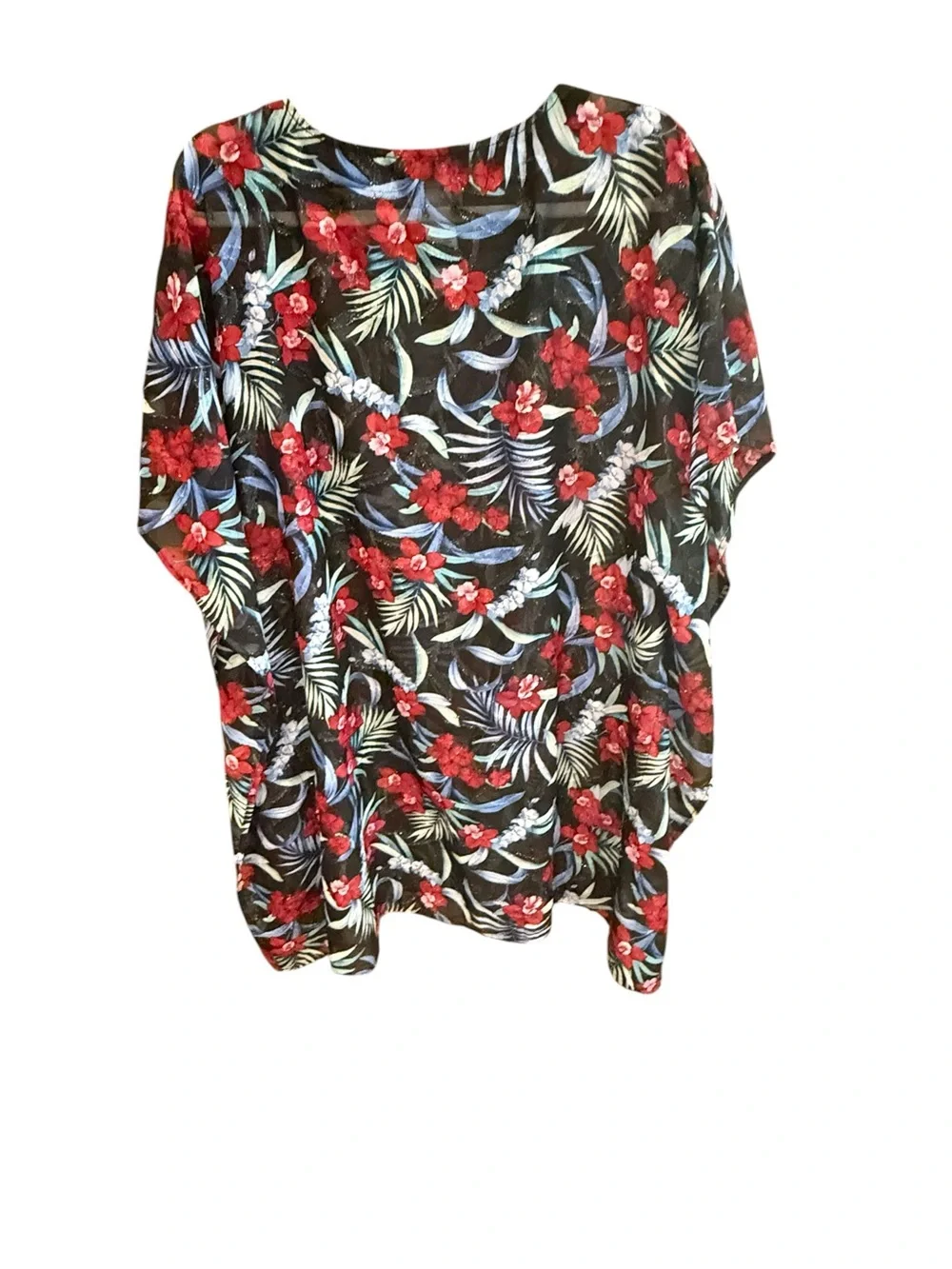 Tommy Bahama tankini swim set with matching cover up Midnight Orchid Reversible
